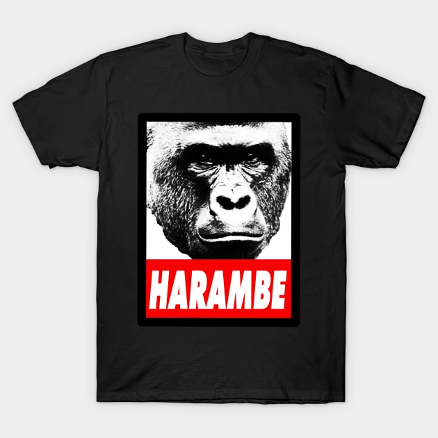 Harambe the Gorilla. T-Shirt by NineBlack